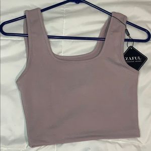 Rose pink crop top with tags